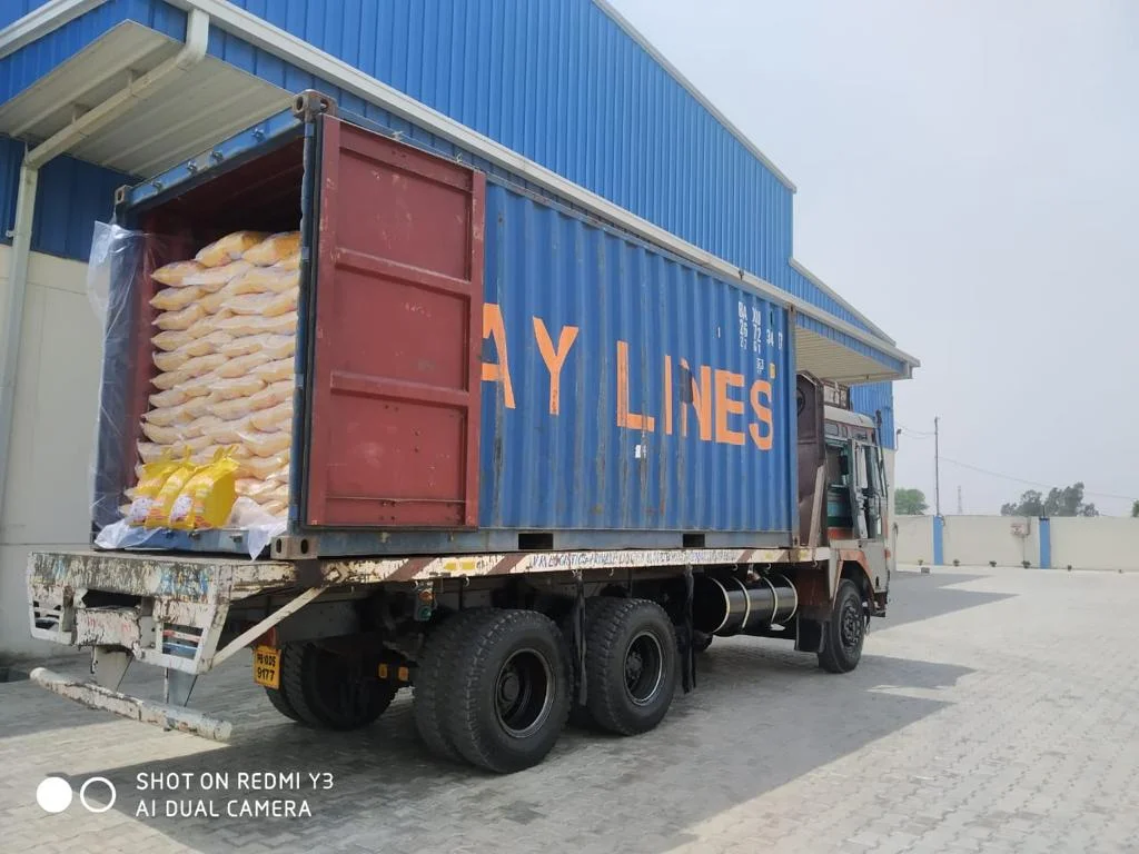 Export truck being loaded at the Patran Foods facility