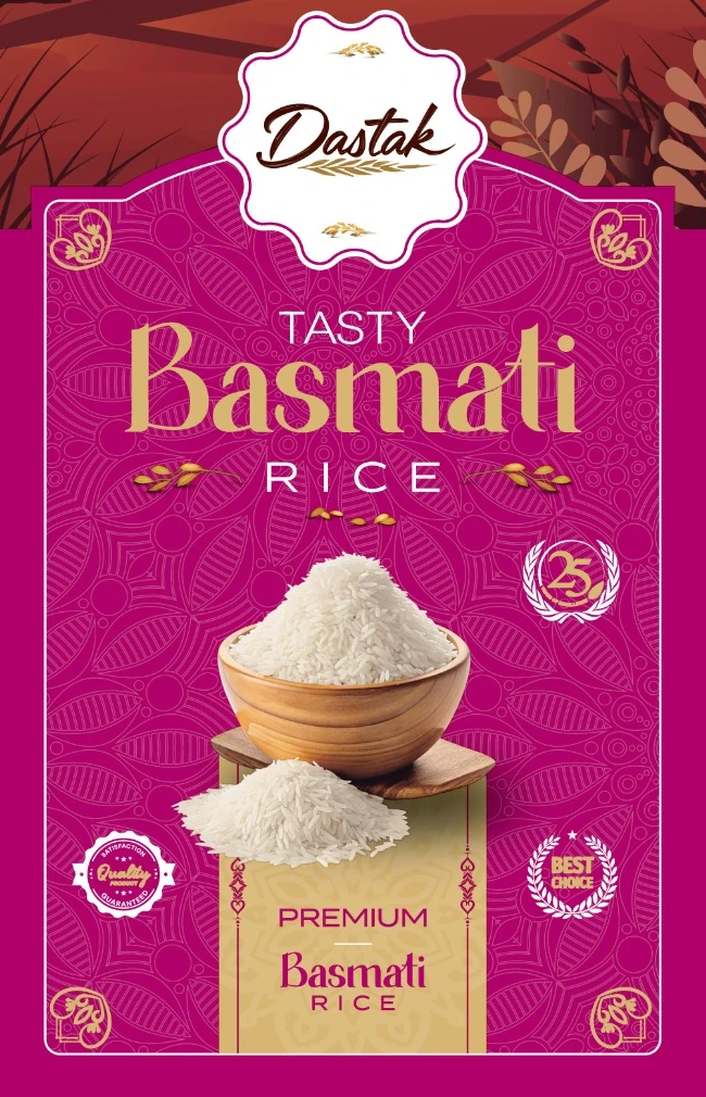 Dastak Tasty Basmati Rice packaging